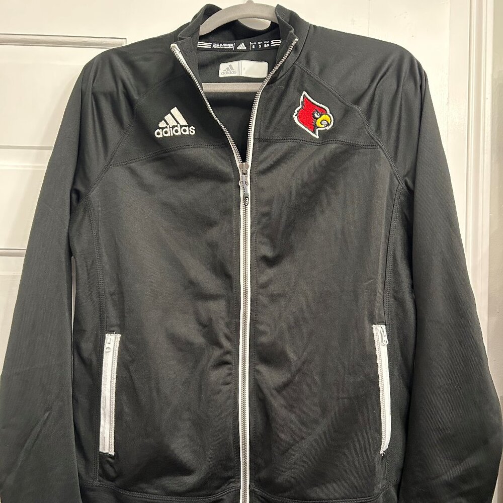 Adidas Jacket University of Louisville Cardinals Small Women Zip Up